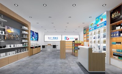 现代数码店手机店3D模型下载